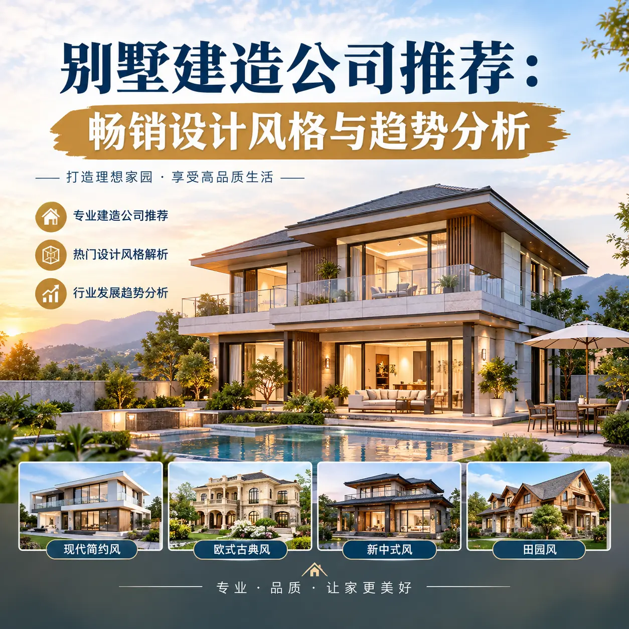别墅建造公司推荐: 凯里 畅销设计风格与趋势分析