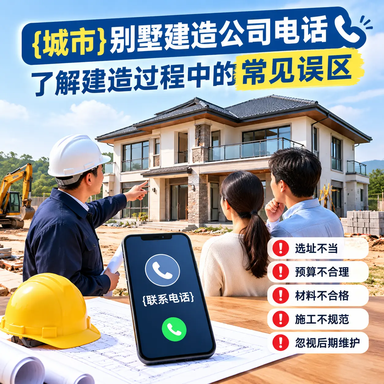 凯里别墅建造公司电话，了解建造过程中的常见误区