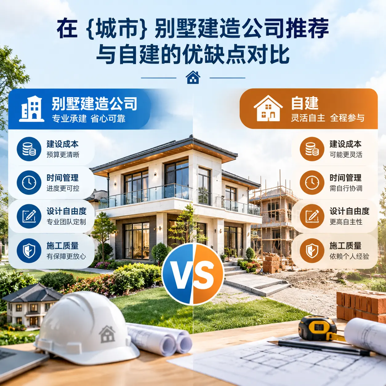 在 凯里 别墅建造公司推荐与自建的优缺点对比